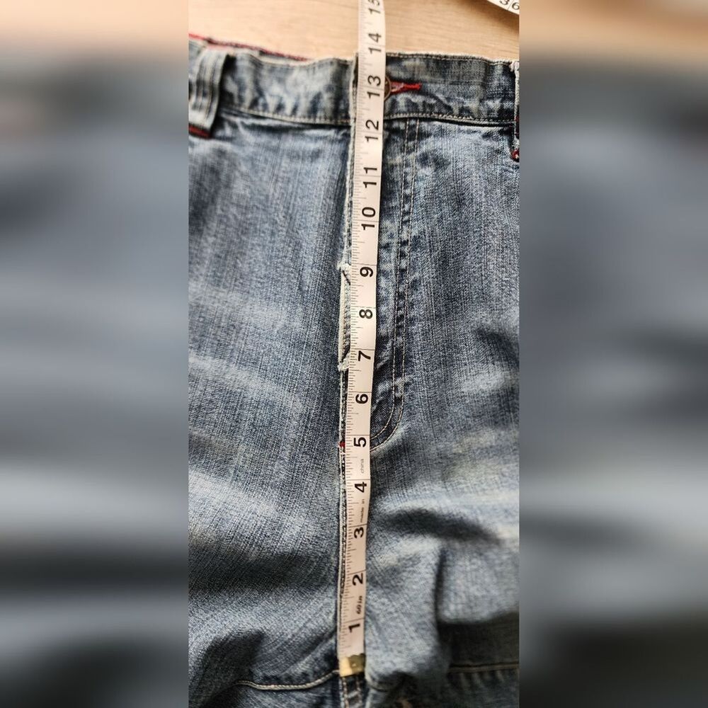 Phat Farm Men's Jeans 36x33 Y2K Baggy Embroidered Denim‎ Vintage 2000s - Picture 8 of 9